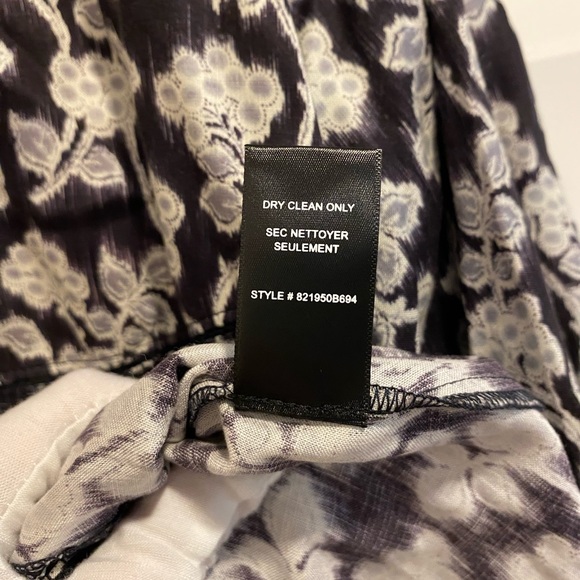 Rebecca Taylor Alicia Top Long Sleeve Buttoned Floral Blouse Size 8 NWT - Picture 7 of 15